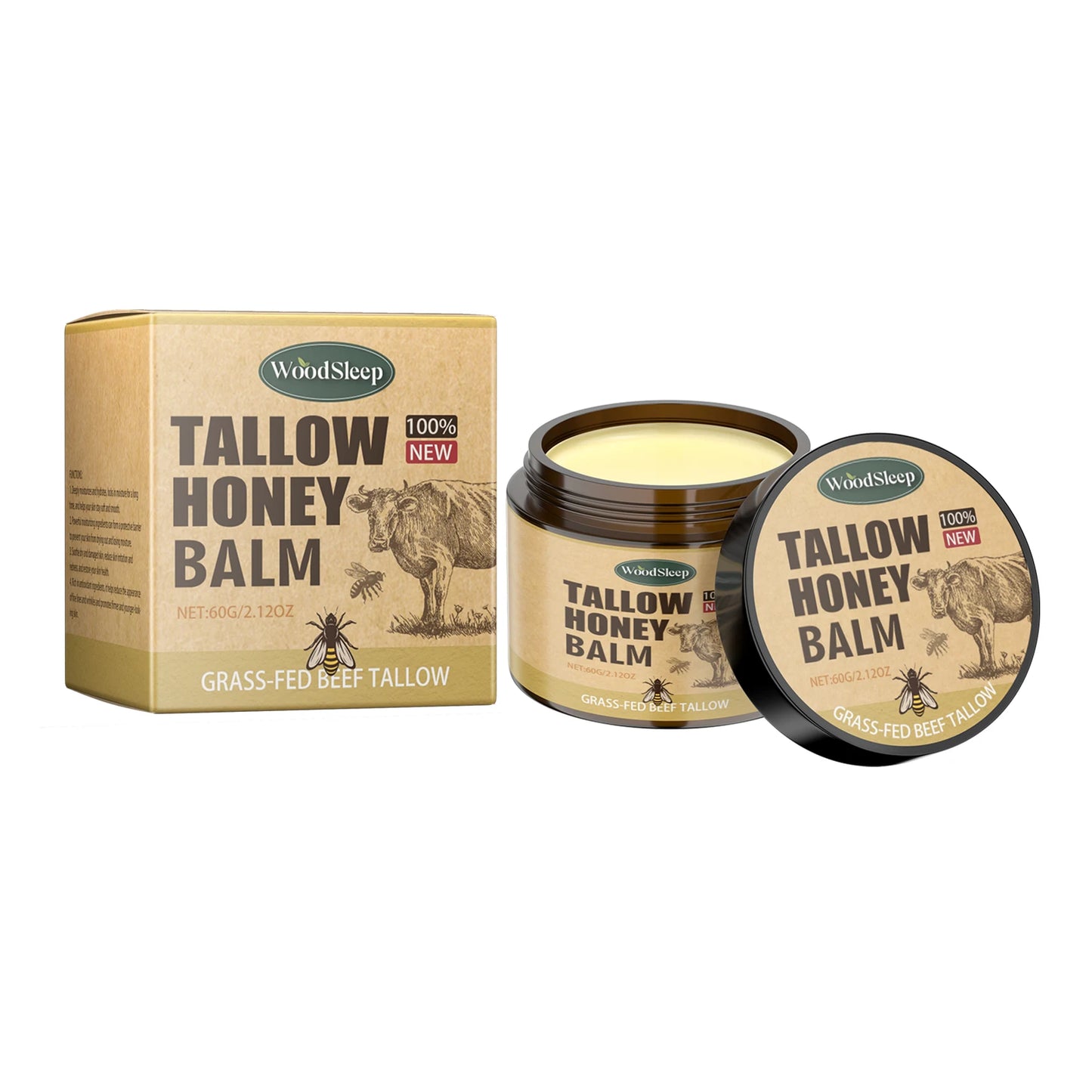 Tallow and Raw Honey Face Balm