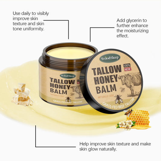Tallow and Raw Honey Face Balm