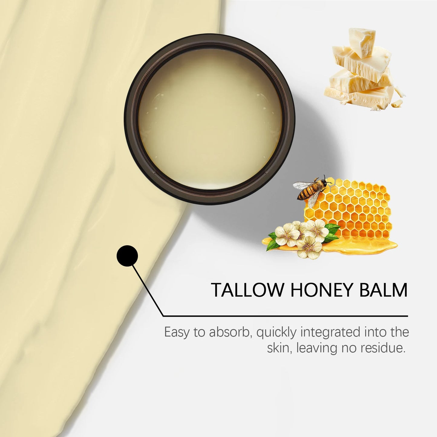 Tallow and Raw Honey Face Balm