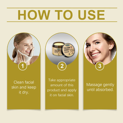 Tallow and Raw Honey Face Balm